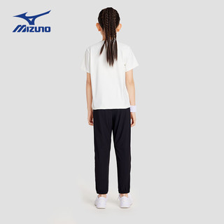 美津浓（MIZUNO）儿童夏季运动速干T恤男女童运动速干短袖透气轻薄凉感T1402   白色 160CM（85-100斤）