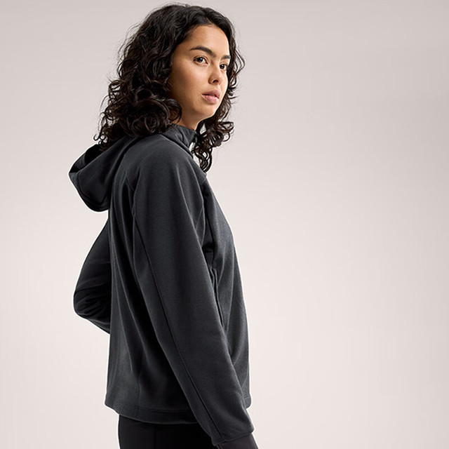 ARC'TERYX始祖鸟MOMENTA HOODY 休闲女子抓绒衫Black/黑色XS ARC'TERYX始祖鸟MOMENTA HOODY 休闲女子抓绒衫Black/黑色XS