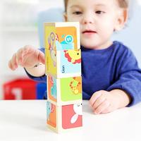 Fisher-Price 儿童拼图益智玩具1-3-6岁幼儿3D立体动物拼图木制积木