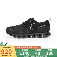 On 昂跑 防水男女款运动鞋 Cloud 5 Waterproof女-全黑 6.5 (推荐选大一码)