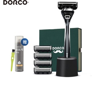 DORCO 多乐可 剃须刀礼盒装1刀架5刀头1须刨1清洁刷