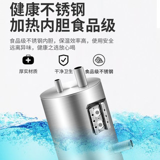 米立尔 饮水机小型家用桶装水台式迷你型冷热型制冷制热桌面宿舍饮水器 香槟金