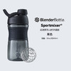 Blender Bottle 运动款摇摇杯大容量水杯 男女士塑料杯子带刻度蛋白粉奶昔杯 黑色20oz