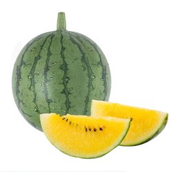 mrseafood京鲜生小黄人黄肉西瓜小兰西瓜1粒125kg起生鲜水果