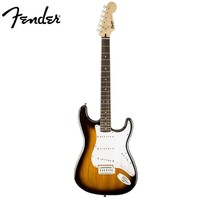 Fender 芬达 渐变色电吉他SQ子弹系列初学入门学生专用老师推荐带摇把