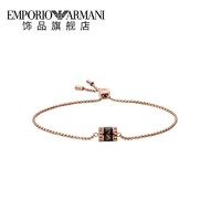 EMPORIO ARMANI Armani阿玛尼 轻奢小众黑金小蛮腰转运珠项链