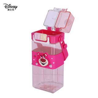 迪士尼（Disney）儿童水杯双饮两用Tritan材质宝宝吸管杯夏季户外杯子 570ML 草莓熊570ml-双饮吸管盖+直饮盖