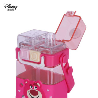 迪士尼（Disney）儿童水杯双饮两用Tritan材质宝宝吸管杯夏季户外杯子 570ML 草莓熊570ml-双饮吸管盖+直饮盖