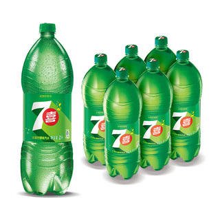 pepsi 百事 7-Up 七喜 汽水 冰爽柠檬味 2L*6瓶