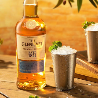 格兰威特（ThE GLENLIVET）1824 单一麦芽苏格兰威士忌 洋酒【白兰洋酒】 格兰威特1824-700ml*2