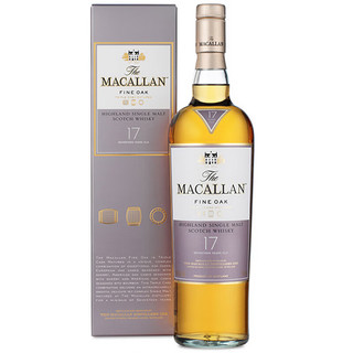 麦卡伦（MACALLAN）【行货】单一麦芽苏格兰威士忌洋酒斯佩塞 麦卡伦17年三桶700mL1瓶