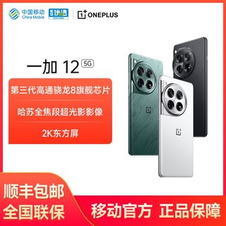 百亿补贴：OnePlus 一加 12 第三代高通骁龙8旗舰芯片 哈苏全焦段超光影影像 2K东方屏