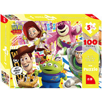 迪士尼(Disney)100片拼图玩具 玩具总动员儿童拼图玩具(古部盒装)11DF1002291送宝宝 100片玩具总动员