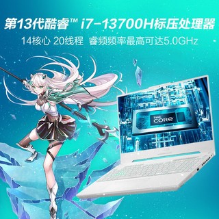 华硕天选4 15.6英寸高性能游戏本笔记本电脑13代酷睿RTX40系光追显卡2.5K满功耗办公手提电脑 i7-13700H/RTX4050/144Hz青 16G内存+1T固态