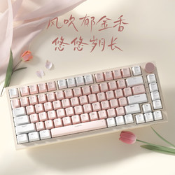 BASIC 本手 机械键盘青红轴女生可爱粉色有线无线蓝牙三模Gasket电脑打字办公