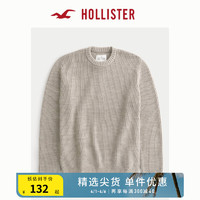 HOLLISTER百搭修身柔软时尚段染工艺圆领针织衫毛衣 男 355776-1 浅棕色 XL (180/116A)