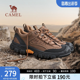 CAMEL 骆驼 男鞋春季城市户外休闲运动徒步登山鞋男低帮工装鞋