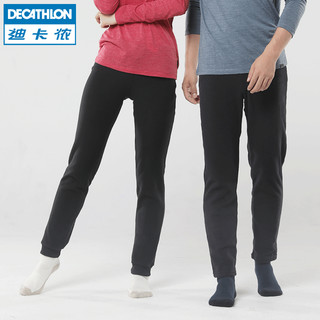 DECATHLON 迪卡侬 抓绒裤户外保暖裤男加厚女内胆绒裤内穿运动加绒秋裤ODT1