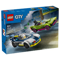 LEGO 乐高 积木60415警车大追击6岁+男孩儿童玩具生日礼物上新