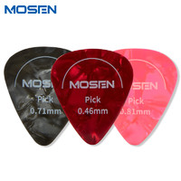 MOSEN 莫森 B012吉他拨片赛璐璐材质 3种厚度0.46/0.71/0.84mm光面12片