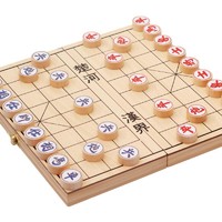 木质折叠象棋HL01 便携式儿童大号木制象棋0.56