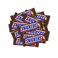 SNICKERS 士力架 20g*15根花生夹心巧克力300g散装零食饱腹代餐