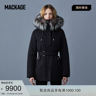 Mackage 摩登专致系列-MACKAGE女士JENI二合一毛领收腰羽绒服