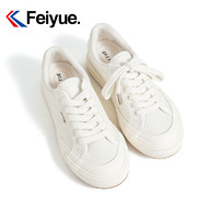 Feiyue. 飞跃 feiyue/飞跃软底舒适休闲鞋女2023秋季新款厚底百搭透气板鞋002T