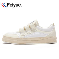 Feiyue. 飞跃 feiyue/飞跃百搭小白鞋女鞋2023秋季新款时尚低帮透气休闲板鞋892