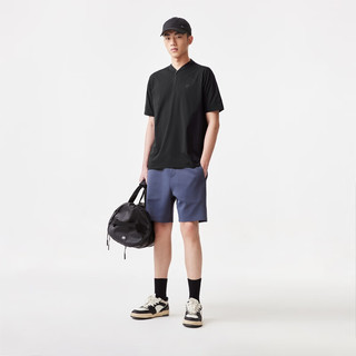 杰克·琼斯（JACK&JONES）春夏男士商务舒适纯色简约通勤潮流休闲polo衫男装224206001 E40黑色 常规 175/96A/M