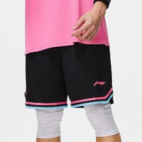 LI-NING 李宁 篮球比赛裤男士篮球系列篮球裤针织夏季薄款运动短裤