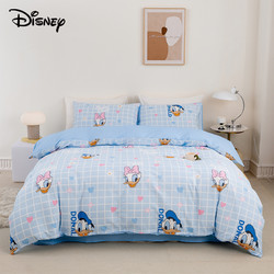 Disney 迪士尼 夏季A类泡泡纱四件套2024新款卡通儿童床单三件套床上用品4