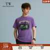 Teenie Weenie Men小熊男装圆领T恤2024夏季休闲美式宽松潮流短袖 紫色 170/M