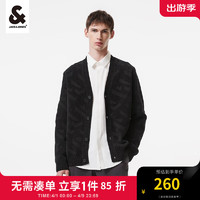 杰克琼斯 杰克·琼斯（JACK&JONES）春男装休闲商务宽松长袖直筒开衫针织衫毛衣打底衫上衣衣服外套 E41黑色 175/96A/M