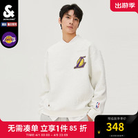 杰克琼斯 杰克·琼斯（JACK&JONES）夏季新款男士衣服NBA联名湖人队舒适时尚运动宽松卫衣男223433049 A42奶白 170/92A/S