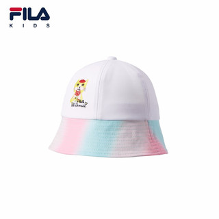 FILA x Pepe Shimada斐乐童装儿童遮阳帽秋季时尚休闲渔夫帽 标准白-WT S