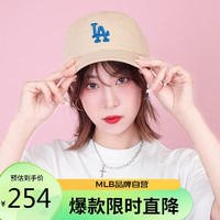 MLB 男女四季软顶遮阳鸭舌帽刺绣复古棒球帽3ACP6601N-07BGS-F