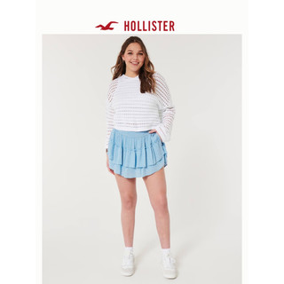 HOLLISTER24春夏甜美辣妹高腰层叠式裙裤 女 358286-1 蓝色碎花 M (165/92A)