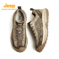 Jeep 吉普 男鞋运动鞋复古英伦风低帮跑步鞋男休闲透气户外徒步鞋