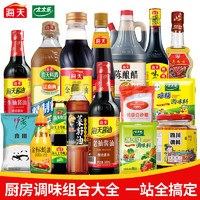 海天 调料套装组合佐料大全油盐酱醋蚝油全套调味品做饭炒菜厨房调味料