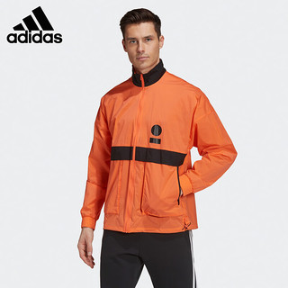 adidas 阿迪达斯 外套男装夹克新款跑步运动服宽松休闲风衣 GU1757 180/100A/L