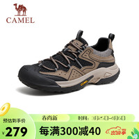 CAMEL 骆驼 男士户外登山复古休闲低帮运动鞋 G14S342046 棕/黑 42