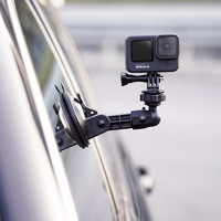 MAXCAM 适用于dji大疆OSMO灵眸Action4 3 2运动相机gopro12/11狗109汽车吸盘玻璃固定车载手机支架配件