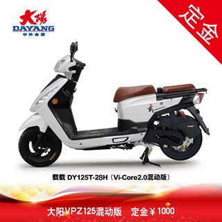 大阳电动车 大阳VPZ125混动版载载DY125T-28H全能商用踏板车 混动版   白变龙   定金