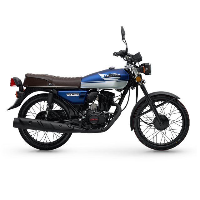 HONDA 五羊・本田摩托车CG125跑车复古街车赛车F1国四电喷本田CG125/蓝