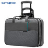 新秀丽（Samsonite）拉杆箱行李箱大容量出差小型拉杆箱男女士商务旅行密码PC行李箱包 16.4英寸灰色DA8*08004