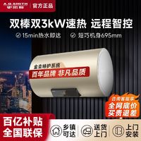 百亿补贴：AO史密斯官网AI智能小型双3kw速热储水式电热水器电家用60/80L升