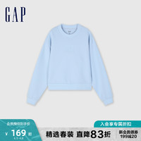 Gap 盖璞 女装春季2024新款时尚圆领基础款Scuba卫衣保暖套头上衣874152