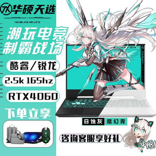 ASUS 华硕 天选3/4Plus游戏笔记本电脑酷睿2高端独显15.6/17.3吋学生设计本 16G内存+512G固态