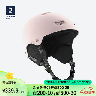 DECATHLON 迪卡侬 滑雪头盔男女单板双板保暖透气安全护具滑雪装备WEDZE3脏粉色-L-59-62-4248405